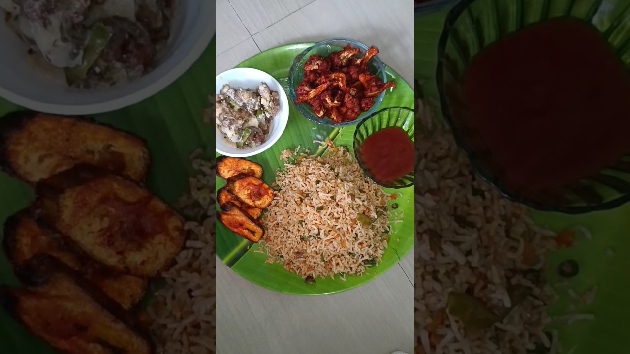 Sunday Lunch Menu Recipe in TamilNon veg style la veg menu recipe in