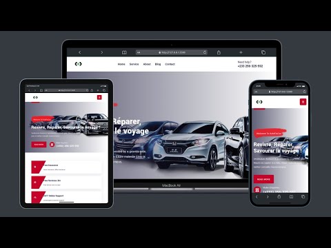 Web Mastery: Build Mechanic Website with HTML/CSS/JS - Home Page