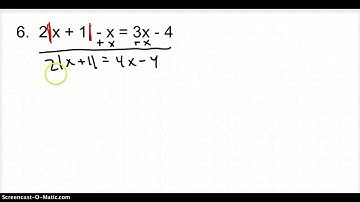 1.4 Solving Absolute Value Equations