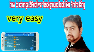 How to change ZArchiver background look like AndroKing