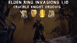 Elden Ring PvP Invasions 1.10 - Crucible Knight Erdtree Incantations Faith Build