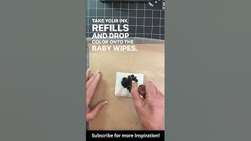 Want to create FANTASTIC COLORS for your stamps just using baby wipes and ink refills? #shorts