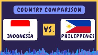 INDONESIA 🇮🇩 VS PHILIPPINES 🇵🇭 | COUNTRY COMPARISONS