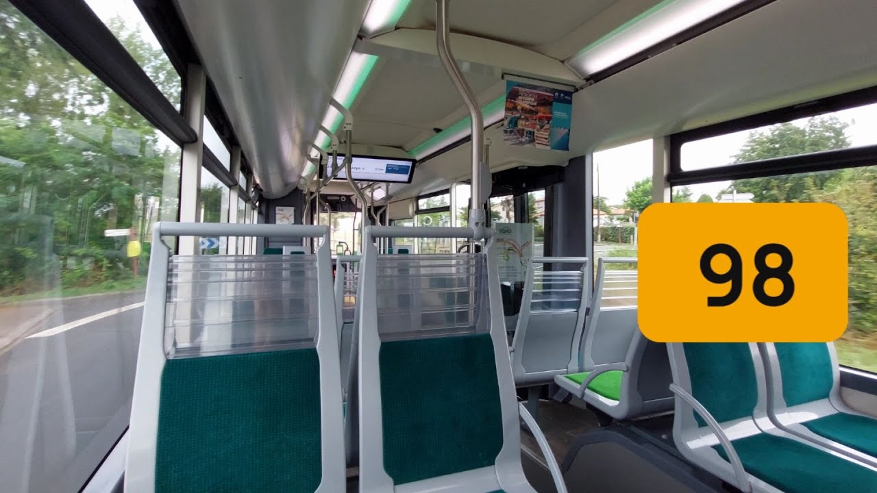 Iveco Urbanway 12 GNV Hybrid N°108 - Ligne 98 - Réseau Naolib - Nantes