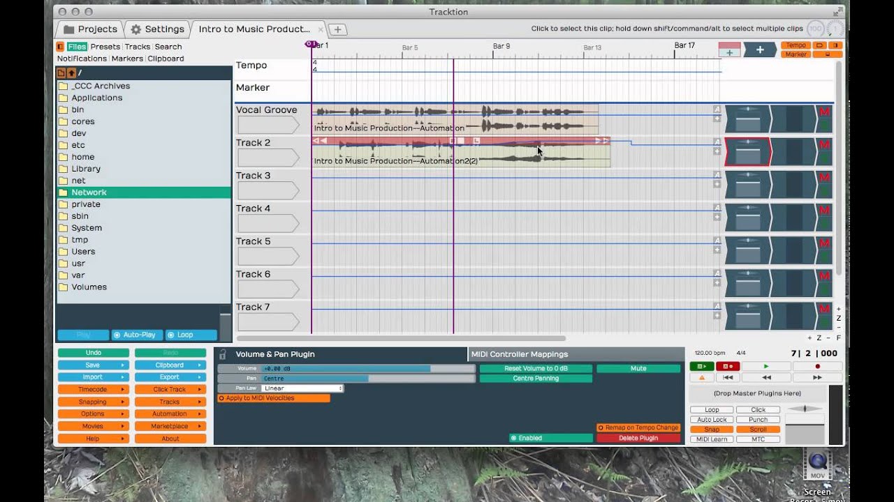 Creating and Editing Automation in Tracktion - YouTube