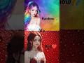 Rainbow🌈 vs Red ❤ #dress👗#heels👠#nails💅🏻#lips👄 #makeup💄#short video #new#viral video