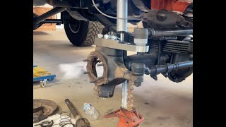 Installing Crossover Steering Offroad Design Kit on Chevy C10 K10 Dana 44 Knuckle