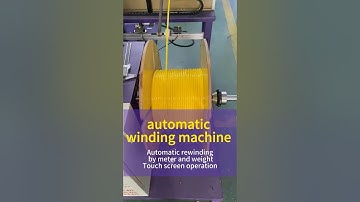 automatic winding machine touch screen operation can wind by weight or meter #windingmachine