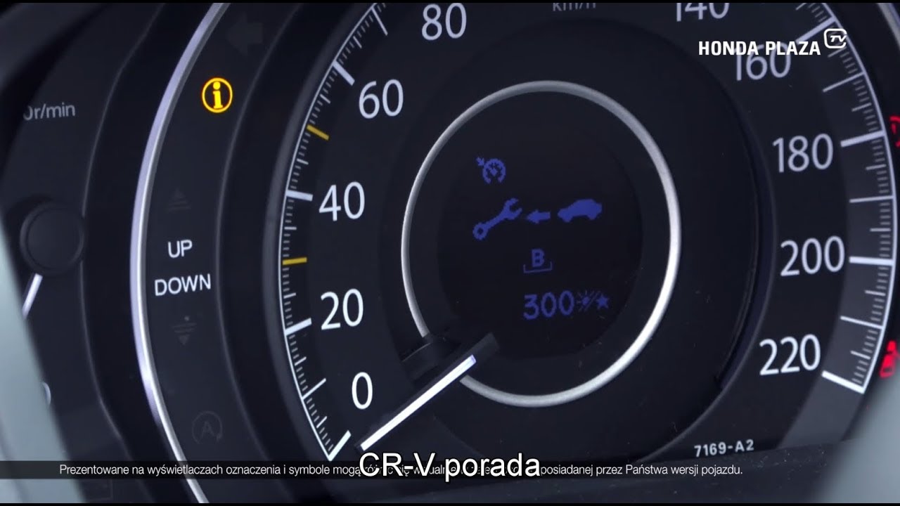 Poradnik Hondaplazatv- #16 Crv 2012+ Jak Sprawdzić Ile Km/Dni Do Przeglądu / Znaczenie Symboli - Youtube