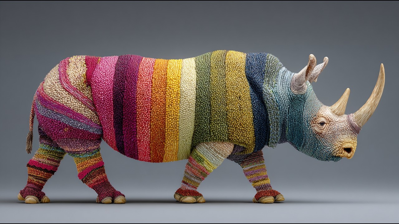 Surreal Safari Colorful Animal Art 4K