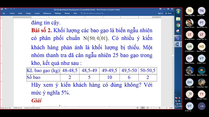 Bài tập kiểm định giả thuyết thống kê thầy ngọc năm 2024