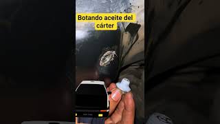 cómo sacar aceite del carter #automóvil #mecanica #motor