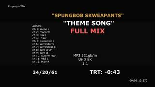 "SpongeBob" Music: Theme Song New Full MIx