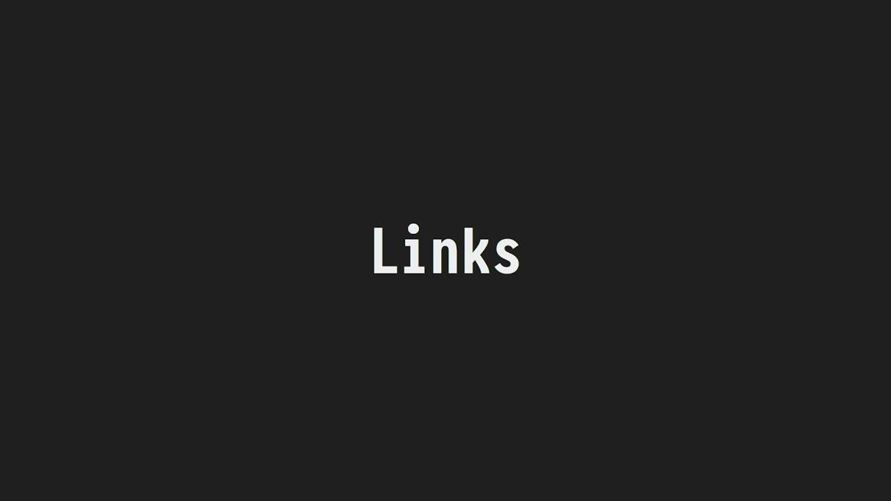 Terminology's handling of links - YouTube