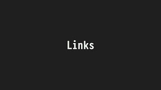Terminology's handling of links