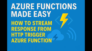 How to stream response from HTTP Trigger Azure Function | #azure #azurefunctions #microsoft #python