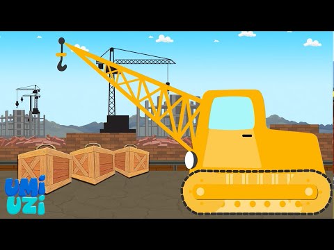 Формирование Крана Весело Автомобиль Мультфильм Видео Для Детей
