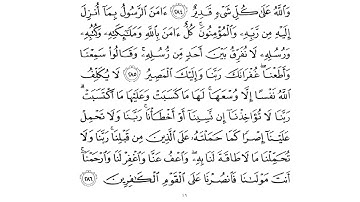 اواخر سورة البقرة ❤️❤️ #سورة_البقرة #القرآن_الكريم 