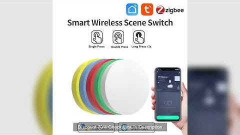 Tuya Zigbee Smart Wireless Scene Button Switch Remoter Multi-scene Linkage Conneting Support Alexa G