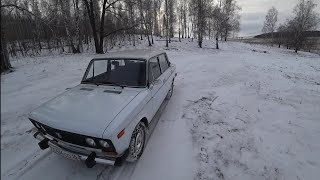 Зимний выезд / ВАЗ 2106 / Самодельный мопед собран . тазобудни