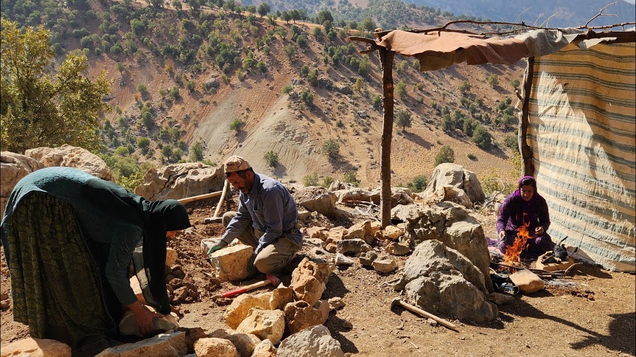 Mountain kitchen design and frying sheep's head and trotters YouTube