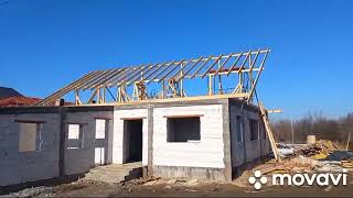 Construcția unei case  (etapa 5 acoperișul)