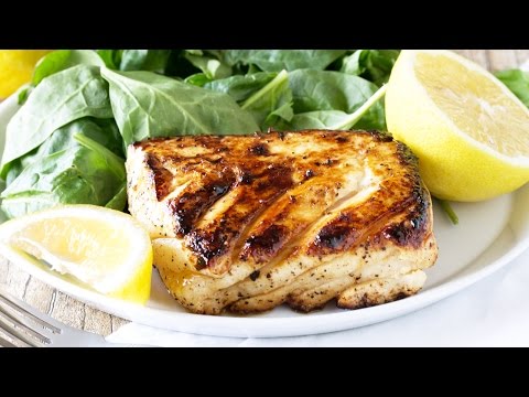 How to make Grilled Halibut with Honey and Lemon