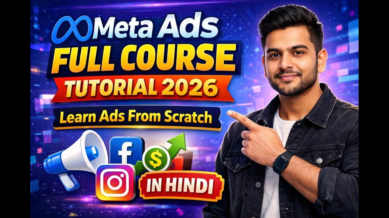 meta ads full course tutorial 2026 in (Hindi)