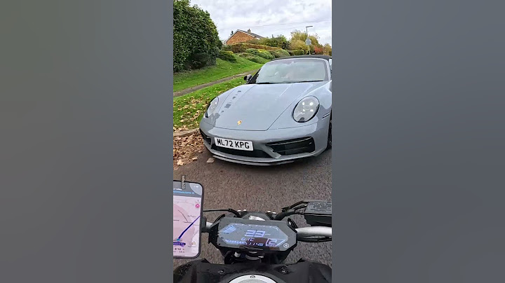 Motorbike Smashes Into Porsche! 😱