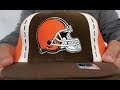Cleveland Browns AJD PINWHEEL Brown-Orange Fitted Hat by Reebok