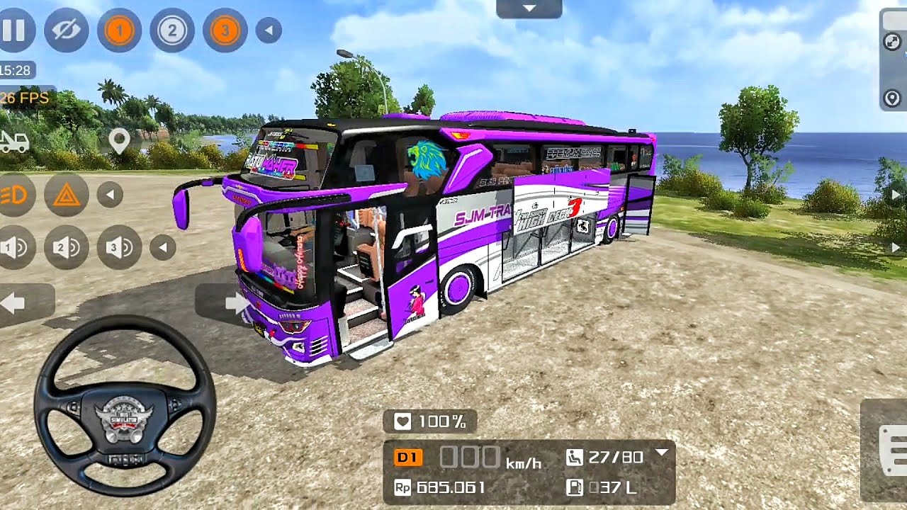 BUS SJM TRANS RATU MAHER BERKELILING PANTAI TUBAN BASURINYA ASIK | BUS ...