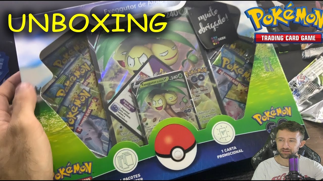 Jogo de Cartas Pokemon Go Box Exeggutor de Alola V Copag