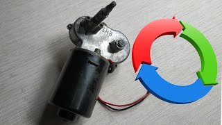 DC 12 volt Wiper Motor Hack | How to make a 360 degree Continuous Rotation Wiper Gear