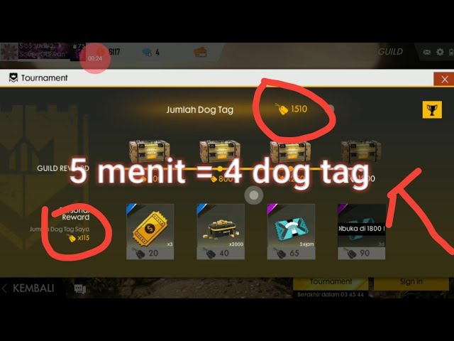 Cara Cepat Mendapatkan Dog Tag Free Fire Youtube