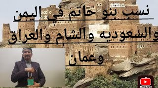 نسب ال حاتم الحاتمي في اليمن والسعوديه والشام وعمان