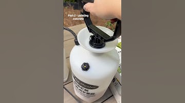 Part 2 - Painting Concrete patio with stencils
