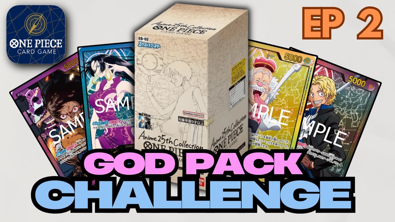 * EB-02 IS AMAZING!!! *  -  One Piece Card Game GOD PACK CHALLENGE Ep.2