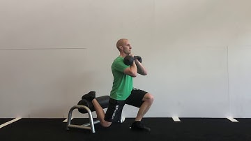 Dual Front Rack Kettlebell Bulgarian Split Squats