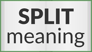 Split | meaning of Split Wealth