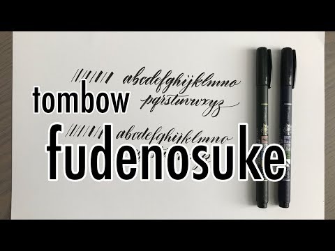 How to refill your Tombow Fudenosuke Brush Pen. 