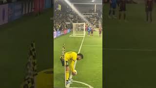 Diego Rossi Taking Corner Kick