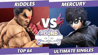 Pound 2022 Top 64 - Riddles (Terry, Kazuya) Vs. Mercury (Joker) SSBU Smash Ultimate Tournament