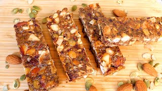 Keto vegan granola energy bars | Keto vegan glutenfree