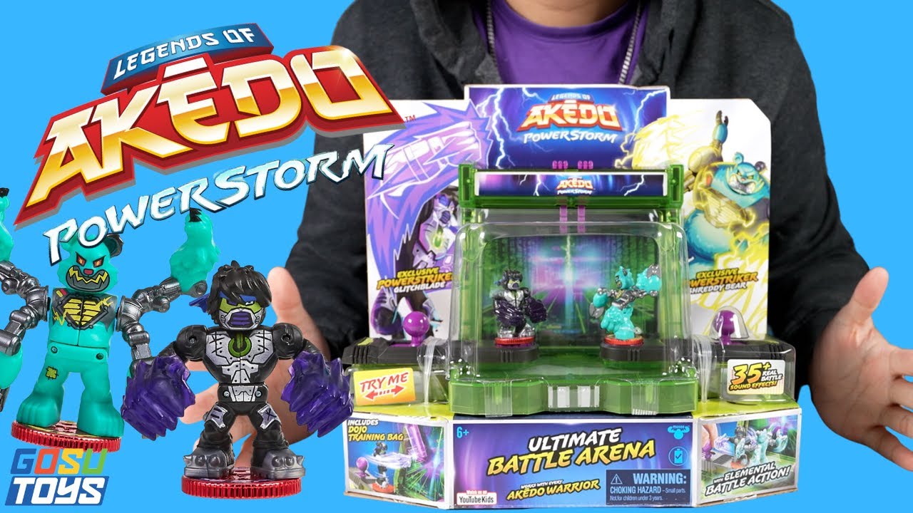 Legends of Akedo Powerstorm Triple Strike Tag Team Arena from Moose Toys  Review! 