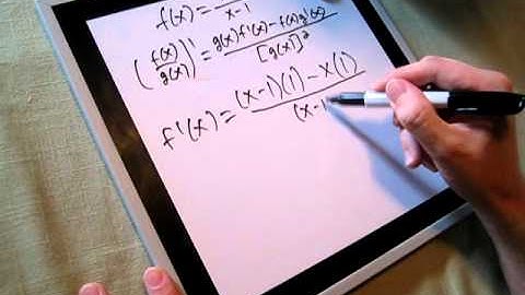Quotient Rule Example 1