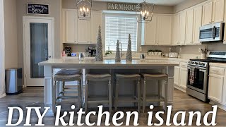 diy kitchen island build for under $1000