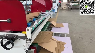 JWY Semi automatic Folder Gluer For Corrugated Box