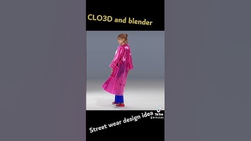 Street wear 3D design sample and idea. #clo3d #blender #digitalfashionshow #digitalfashion