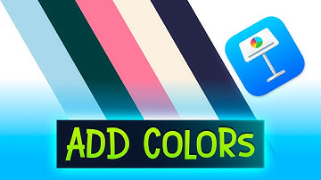 How to Add Custom Colors to Apple Keynote on Mac