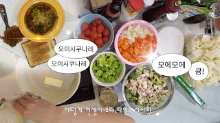 (ENGsub) *KOREAN VLOG* a day in my life | grocery shopping, making stew, living alone!
